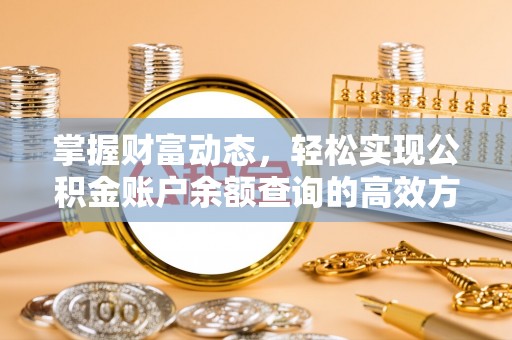 吉阳掌握财富动态，轻松实现公积金账户余额查询的高效方法