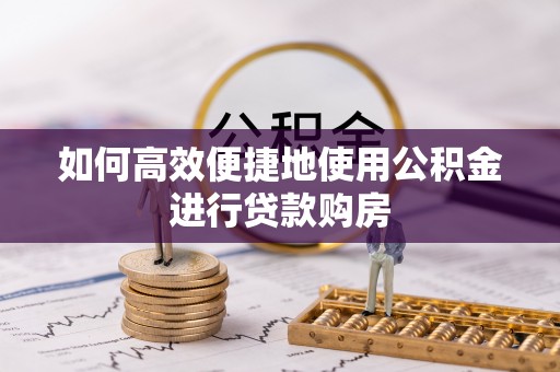 吉阳如何高效便捷地使用公积金进行贷款购房